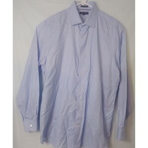 Banana Republic Camden Standard Fit Light Blue Oxford Dress Shirt Men XL Supima
